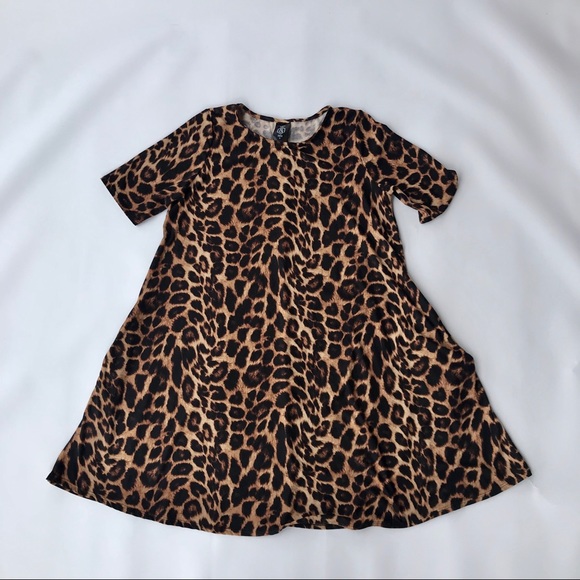 cheetah print swing dress